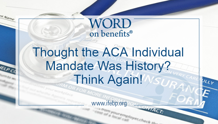 Thought The ACA Individual Mandate Was History? Think Again! - Word On ...